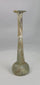 360° view of an ancient Roman glass unguentarium showing slender neck, rounded base, and beautiful archaeological patina