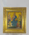 Rotating video of a Greek Orthodox hand-painted icon of Christ Pantocrator and saints