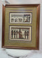 Framed Ancient Egyptian papyrus depicting ritual and funerary scenes with deities and hieroglyphs