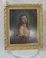 18th century European oil painting of Jesus Christ wearing the Crown of Thorns, rotating video showing gilt frame and detailed devotional artwork.