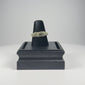Video showing a Late Roman bronze finger ring with engraved geometric bezel, decorated shoulders, angular hoop, and archaeological patina from multiple angles