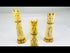 360-degree view of three Indonesian carved buffalo bone lime containers with scrimshaw decoration, early 20th century