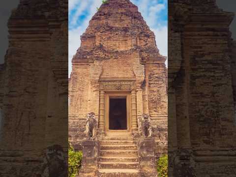 Video showcasing Angkor temple architecture symbolizing the Khmer Sandstone Buddha Head Fragment’s origin, exploring 12th-Century Cambodian Angkor Period heritage and craftsmanship – Relic and Rarity.
