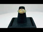 360-degree view of ancient bronze ring with engraved elephant motif and natural green patina