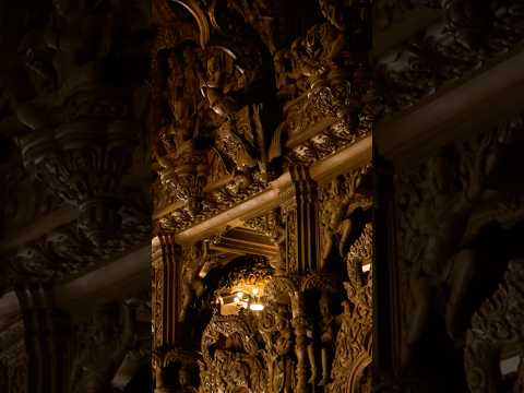 Video showcasing a 16th-century Gothic carved oak panel with deep foliate scrollwork, heraldic shield, and intricate medieval craftsmanship available at Relic & Rarity.