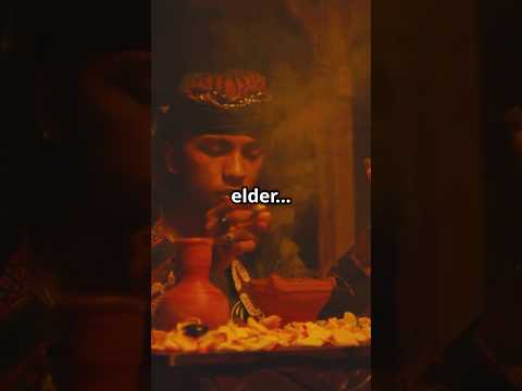 Video of Sepik River ceremonial bone dagger showing carved ancestral head, cowrie shells, tribal motifs, and human hair used in ritual craftsmanship.