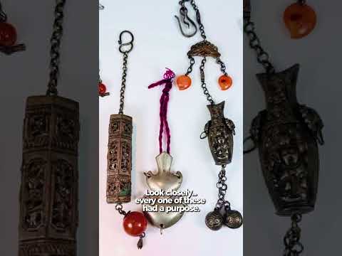 Antique Chinese Silver Chatelaine &amp; Personal Ornament Collection | Late Qing–Early Republic | Circa 1880 – 1930
