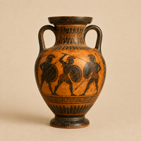 Ancient Greek-style amphora representing historical societies and cultural organizations served by Relic & Rarity.