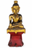 Buda sedente birmano shan (tai yai) antiguo en Bhumisparsha Mudra | Finales del siglo XIX-principios del XX