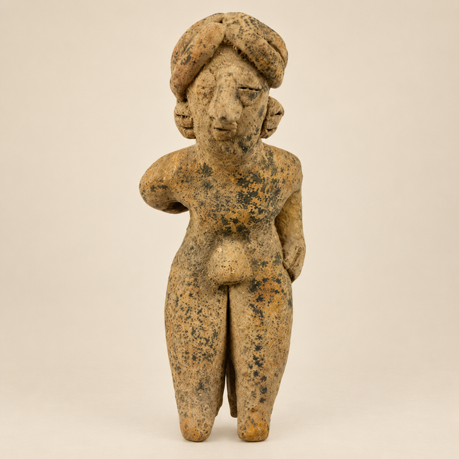 Pre-Columbian Terracotta Standing Figure | West Mexico | 300 BCE–500 CE