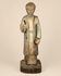 Hand-Carved Spanish Colonial Saint Figure | Aged Polychrome Sculpture | Circa 18th–19th Century
