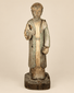 Hand-Carved Spanish Colonial Saint Figure | Aged Polychrome Sculpture | Circa 18th–19th Century