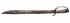 18th-century Colonial North American short backsword with a broad single-edged blade